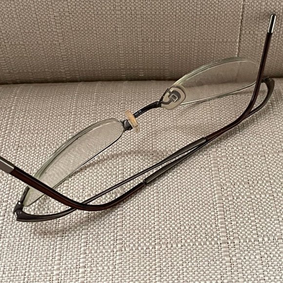 RL Ralph Lauren Women Eyeglasses Black Tone Half Rim Glasses Made in Italy - Picture 8 of 11